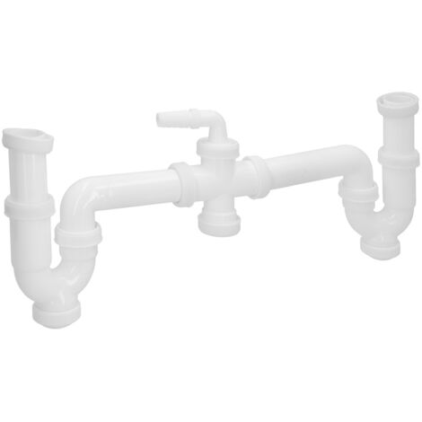 Doppio Sifone Con Attacco Da 1 1/2" Ø 40 Mm Extra Lungo (1/4)