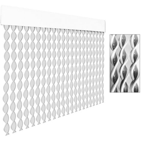 Set 5 Fermaporta Con Cordoncino 60 Cm – Antiscivolo Per Proteggere Dita E Animali, In Cotone E Poliestere Bianco/Marrone