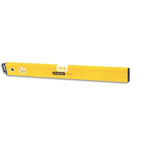 Livella A Bolla STANLEY STHT1-43106 – 120 Cm, Magnetica, Con 3 Bolle, Precisione 0,5 Mm/m, Classica E Robusta Per Lavori Professionali