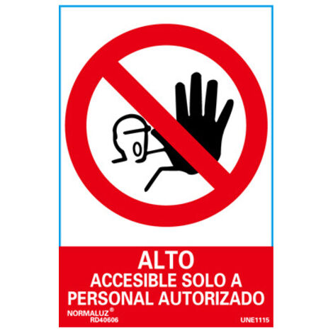 Cartello di divieto di accesso, solo personale autorizzato rd40006