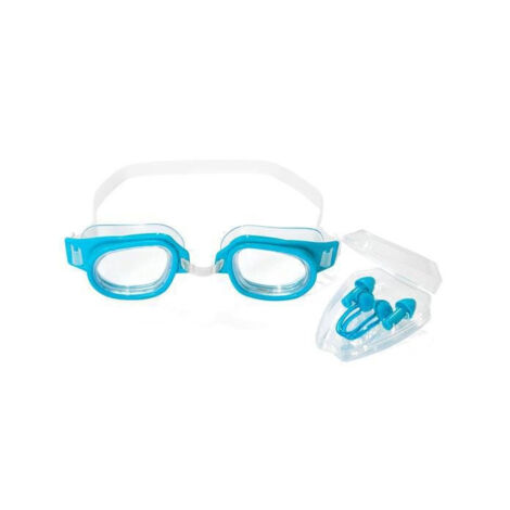 Set Da Nuoto Hestya Con 4 Cuffie In Silicone Colorate E Clip Naso/tappi Orecchie, Rosa, Arancione, Blu, Nero