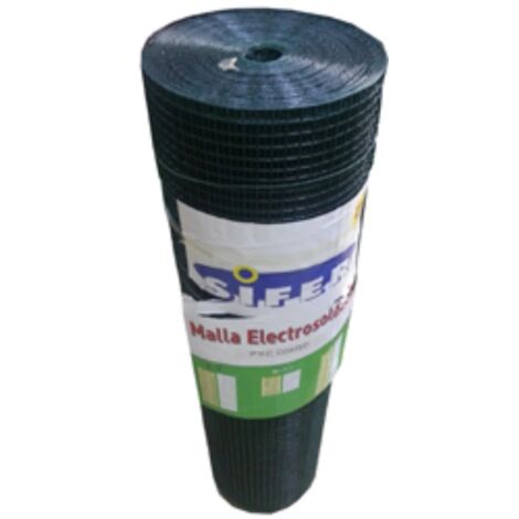 Rete Elettrosaldata Sifer 13x13x1,21 0,25m Rinforzata Plastificata Verde
