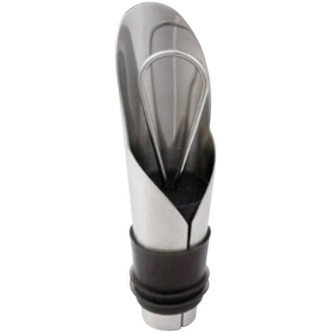 AdHoc CasQ – Tappo E Versatore Per Vino 2 In 1, In Rovere E Acciaio, Antigoccia, Ermetico, Garanzia 2 Anni - 4