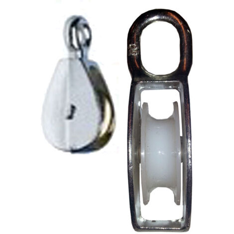 Acciaio Inox Singola Puleggia, Carrucola Per Sollevamento, Puleggia In - Foto 2