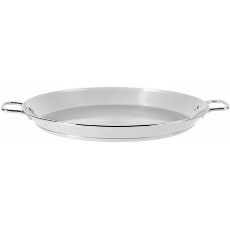 Padella per paella in acciaio inox stufato 40cm induzione 74040 garcima