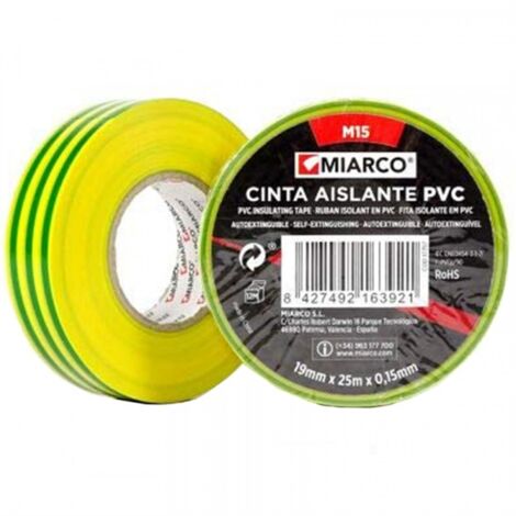 Rotolo Nastro isolante in PVC nero per elettricista adesivo larghezza 19 mm