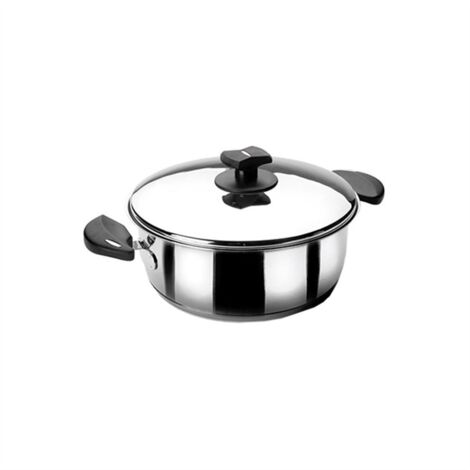 MAKA Pentola A Pressione In Acciaio Inox 7 Litri Per Cottura A Pressione Compatibile Induzione Cucina Veloce Sicura Capacita 7 87494545
