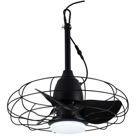 Ventilatore LED nero Freshfan IP65 20W 2000Lm CCT Dim (1/5)
