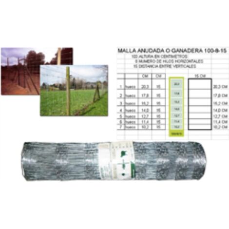 Rete per Bestiame Agrotor Riviere Moreda 100/8/15 RO 50MT x 1.00MT