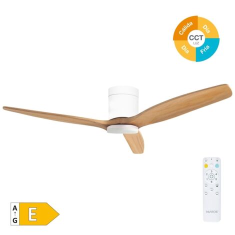 Ventilatore a soffitto a LED 36W - 3CCT - Telecomando - Bianco / Nero