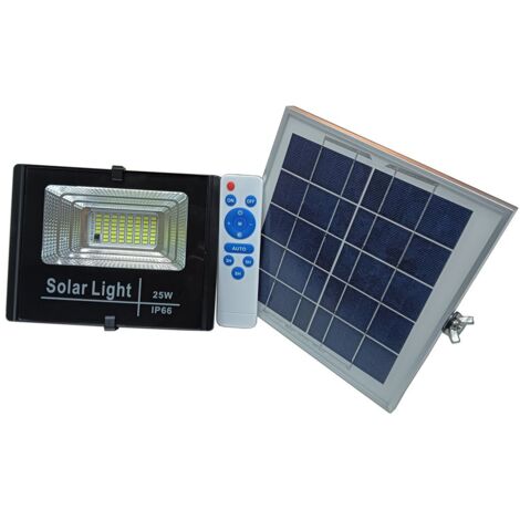 Faretto con pannello solare 25W a LED luce naturale V-TAC SKU8573
