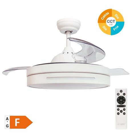 Ventilatore Da Soffitto Esterno ZMISHIBO Con Luce LED, IP65, Telecomando E App, Nero - Per Patio E Gazebo