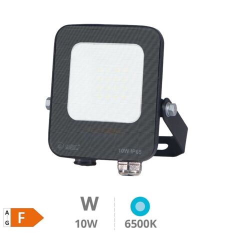 Nova Line FLB10F Proiettore LED 10W - 6500K Luce Fredda, 850 Lumen, IP65, Nero - Per Esterni E Interni - 4