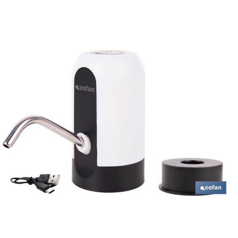 Dispenser d'Acqua Wireless Pompa Elettrica ad Alta Pressione per Bottiglie d 'Acqua con Luce LED Ricaricabile USB Pompa a Vuoto