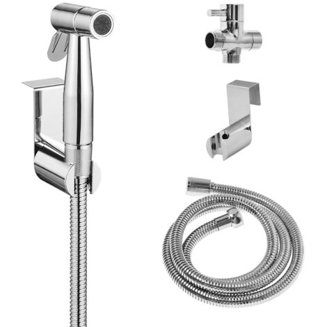 Doccia per WC con valvola in ceramica H 1/2" M 1/2" M 1/2" con flessibile 120cm