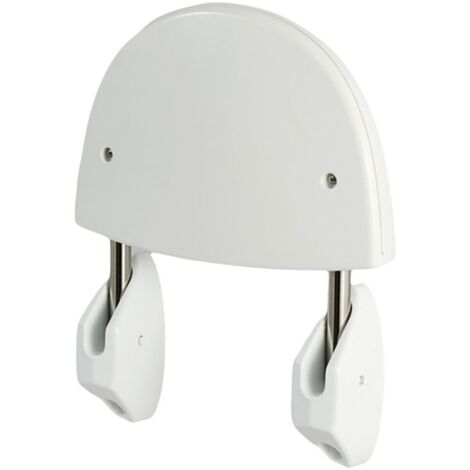 Sedile da bagno pieghevole a parete, bianco, 36 x 40 cm (1/3)