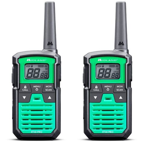 Walkie talkie xt-30 pro c1463, 16 canali pmr446, verde (1/4)