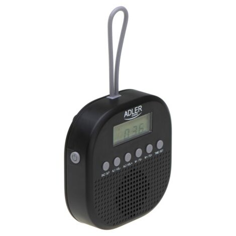 Radio FM impermeabile IPX4 AD 1912, 9 x 9 x 2,5 cm (1/5)
