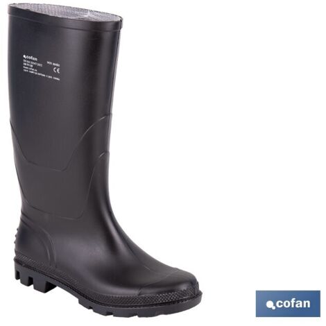 Stivale alto in PVC nero OB FO SR taglia 45 (1/4)