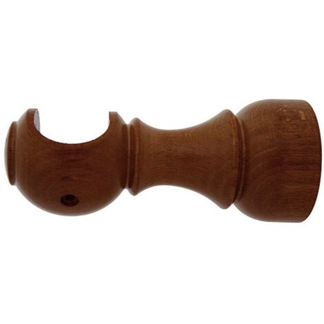 Supporto in legno liscio aperto 20x 88 mm. Noce