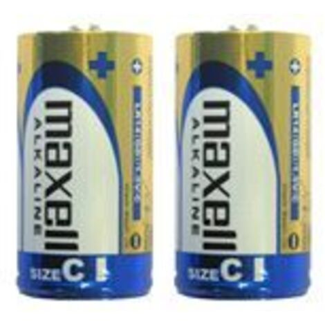 Confezione blister da 2 batterie alcaline maxell lr14 (1/3)