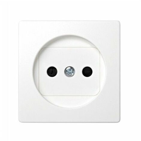 Simon F1591459026 Doppia Presa Elettrica 2P+T Con Piastra In Alluminio 15, Colore Alluminio