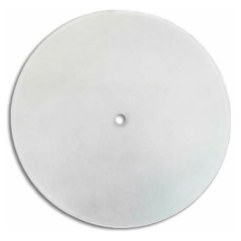 Vetro rotondo curvo opaco con foro centrale 25 cm LB 529522