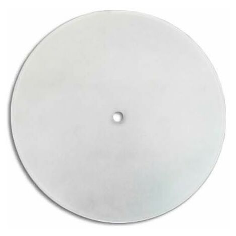 Vetro rotondo curvo opaco con foro centrale 20 cm LB 529521