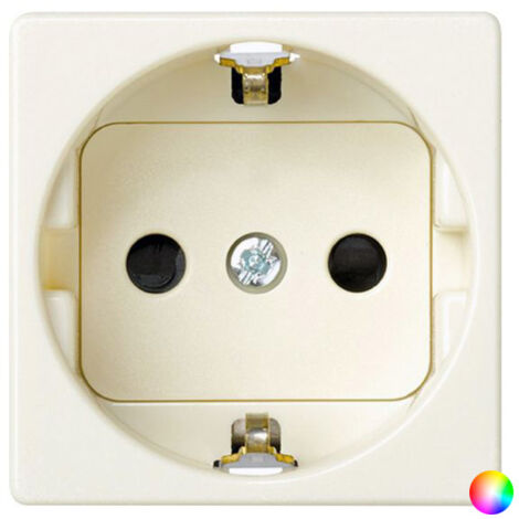 SIMON Doble Base Enchufe 2P con TT Aluminio Simon 15