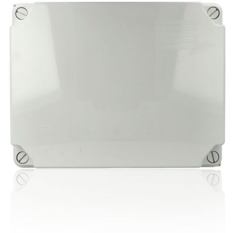 Scatola di connessione rettangolare stagna IP55 310x240x125mm con coperchio di chiusura con viti e 12 coni grigi SOLERA 100888