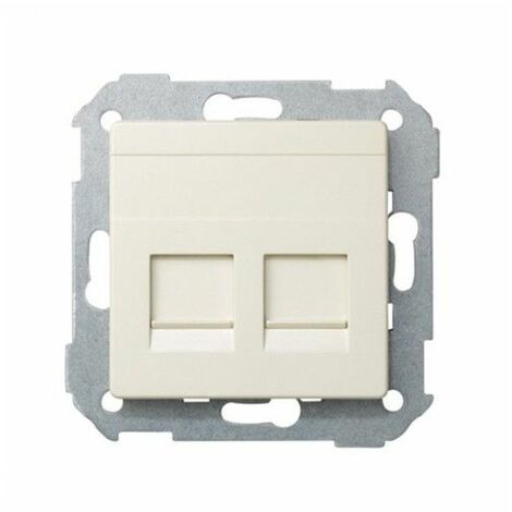 Coperchio Simon 82006 Per Presa Dati RJ45 – 2 Connettori AMP – Colore Grafite – Protezione Antipolvere