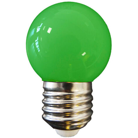 Lampadina LED sferica e27 1w 80lm luce verde ø45x69mm EDM (1/3)
