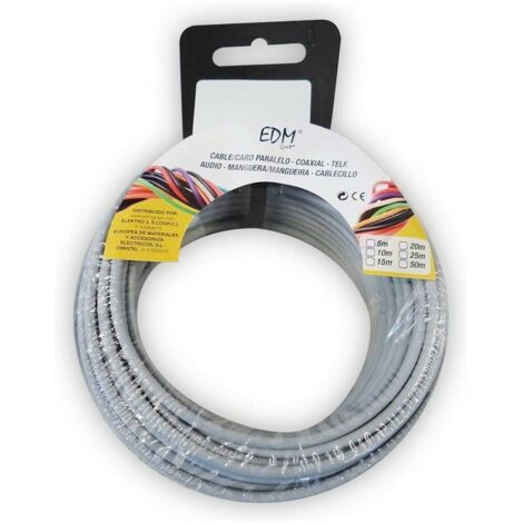 Avvolgicavo flessibile da 1,5 mm grigio senza alogeni da 10 m (1/2)