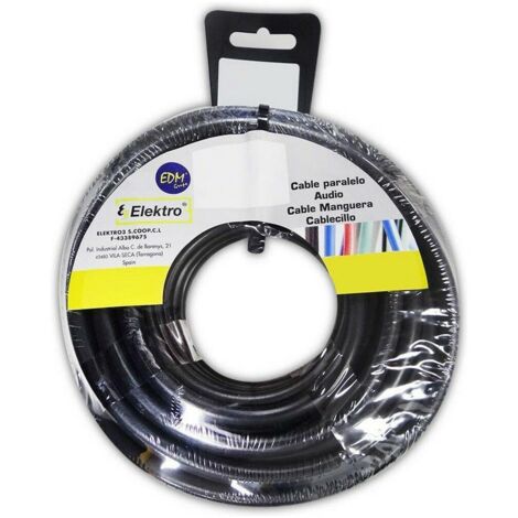 Avvolgicavo flessibile da 4 mm nero senza alogeni da 10 m (1/2)