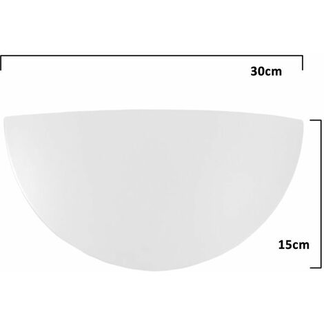Vetro mezzaluna curvo opaco da 30 cm LB 529512