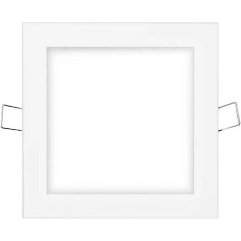 Mini faretto LED da incasso quadrato 6w 4000k luce diurna Colore bianco 11,7x11,7 cm EDM (1/4)