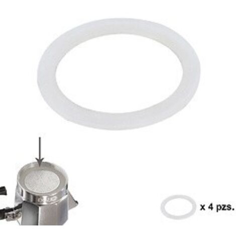 Guarnizione in gomma siliconica Caffettiera in alluminio Classica/Induzione 9 tazze (4 unità)
