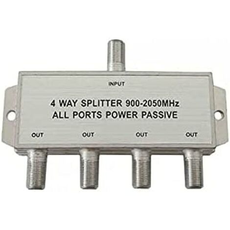 Separatore SAT 4 vie 900-2050 MHz solo parabola a scomparsa (1/2)