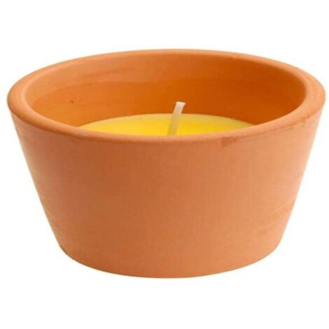 Candela alla citronella in Terracotta Ø5.5x5cm Euro/Uni (1/2)