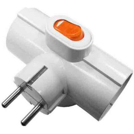 Presa tripla con interruttore 16A R40067
