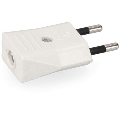 Spina EDM 10A 250V Bianca 4mm (confezione termoretraibile) (1/2)