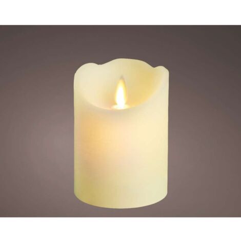 Candela LED da interno ø7,5x10cm Colore bianco luce bianca calda