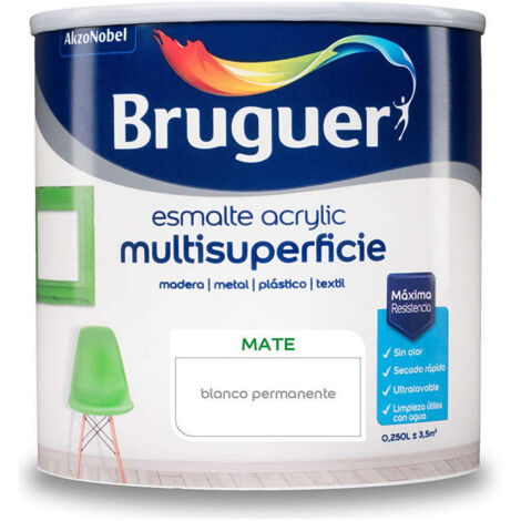 Smalto acrilico Bruguer 5160685 250 ml Permanent White Mat (1/5)