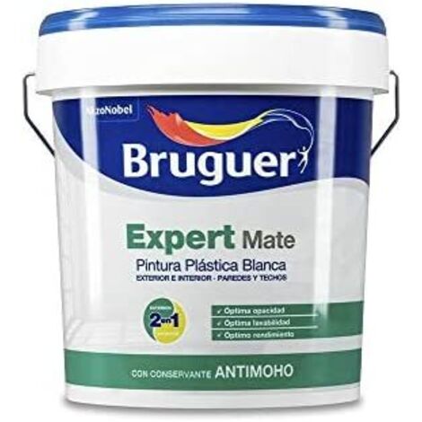 Vernice Expert PP bianca opaca 0,75 l per interni ed esterni 5222118 BRUGUER (1/2)