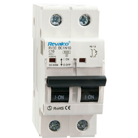 Revalco Interruttore Magnetotermico 1 Polo+Neutro 25A (1/2)