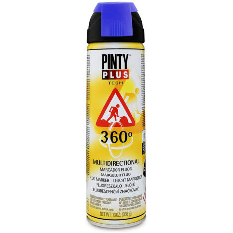 Vernice Spray PintyPlus Tech Marker 360° Blu 650cc T118 (1/2)