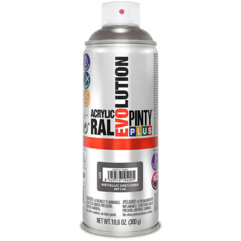 Vernice spray PintyPlus Evolution grigio metallizzato 520cc MT156 (1/2)