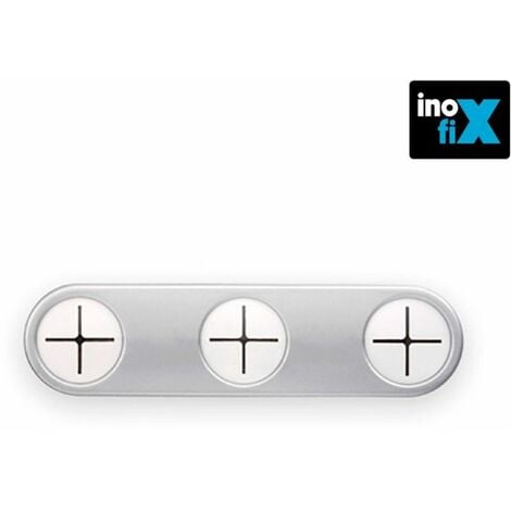 Porta asciugamani tondo da cucina adesivo bianco (blister) inofix EDM 66592