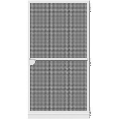 Porta zanzariera pieghevole basic bianca 100x210cm (1/4)
