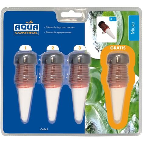 Sistema di Irrigazione AquaC per Vasi 3+1 Coni 7 cl/giorno Blue Bird